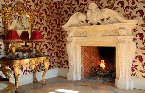 Bespoke Rocaille Mantel In Travertine