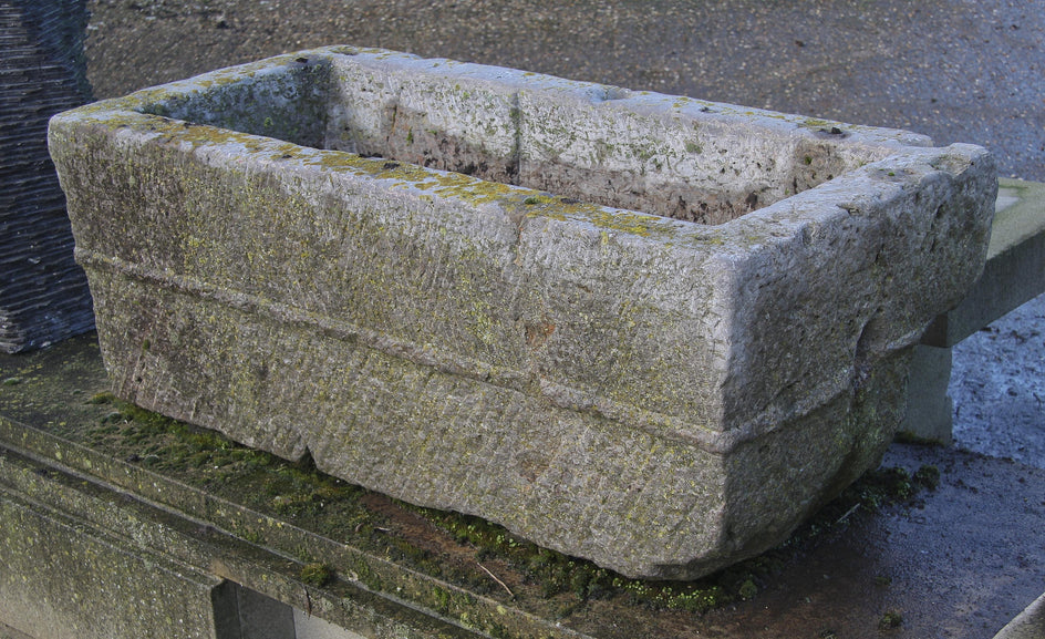 Antique Stone Trough 015.     1180 mm (L)