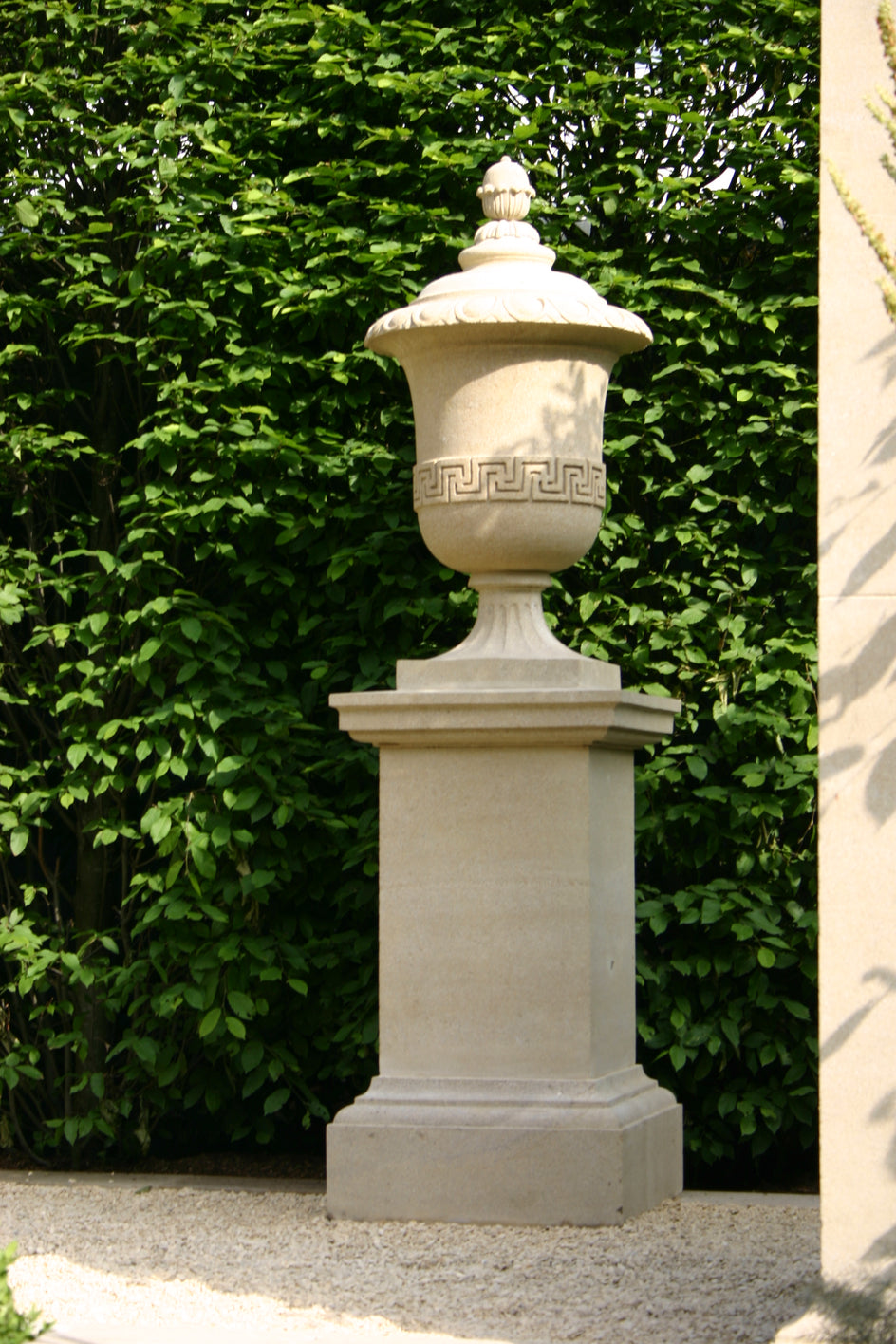 The Greek Key Urn. (Sandstone) (Urn Only)