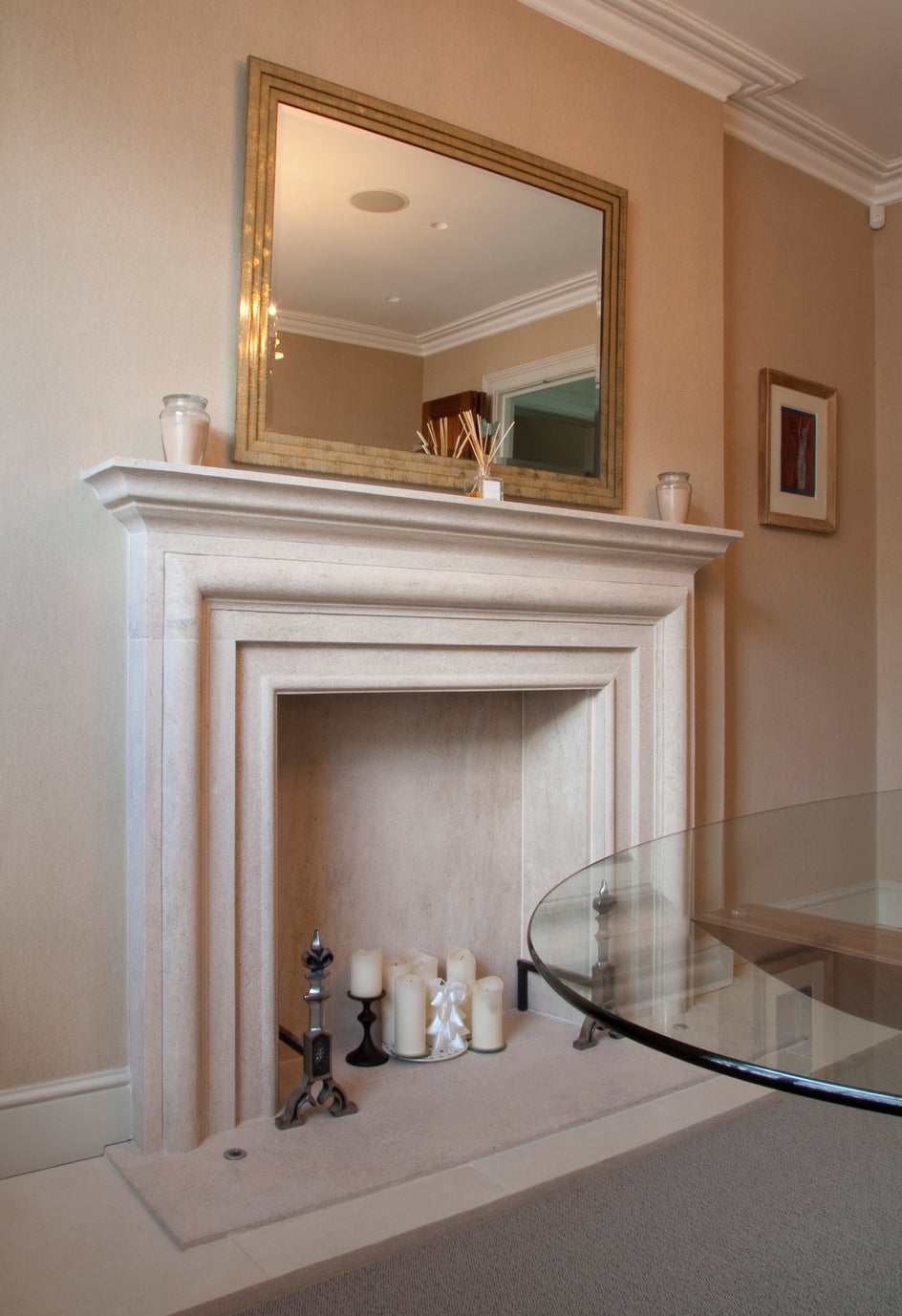 18th Century Bolection. (Burgundian Limestone)