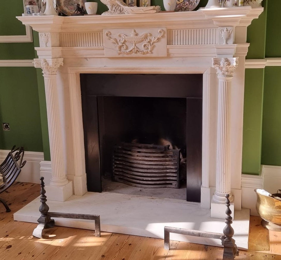 Adam Corinthian. (White Marble)