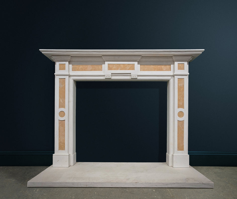 The Georgian Breakfront. (White and Sienna Marble)
