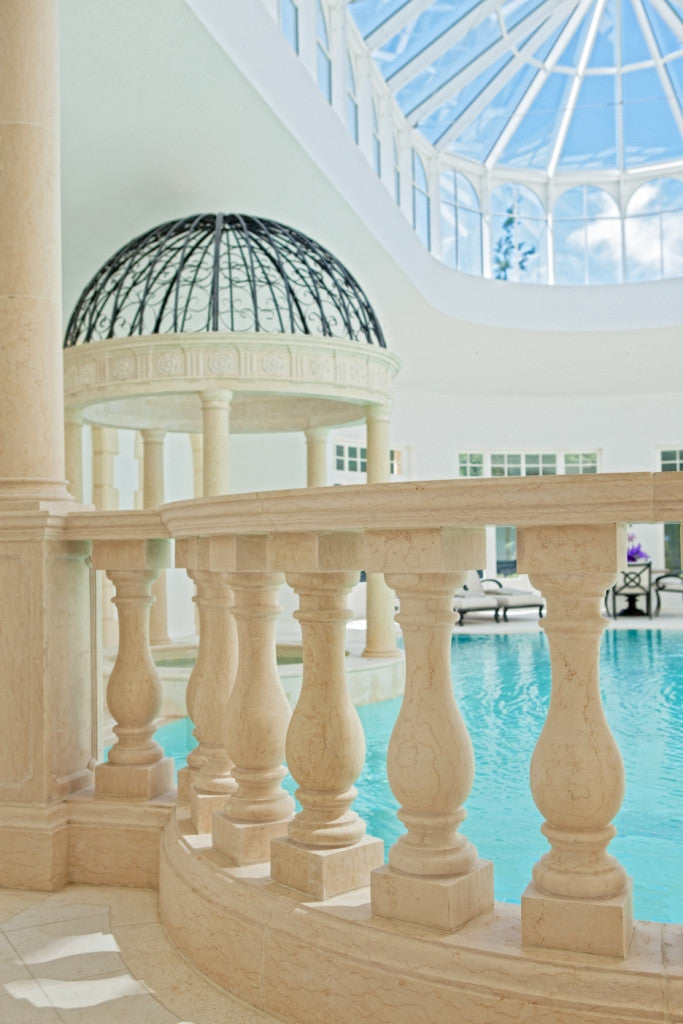 23.  Bespoke Marble Balustrade