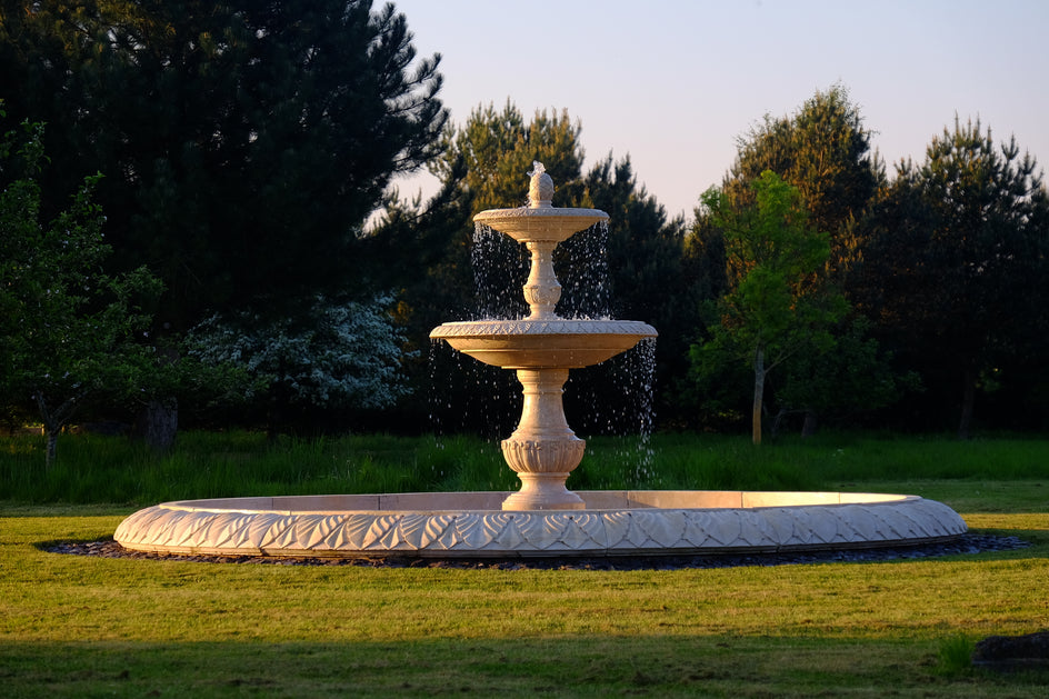 Double Tier Fountain & Surround (Galala Marble)