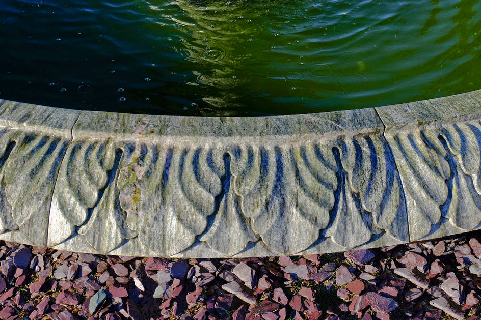 Triple Tier Fountain & Surround (Green Marble)