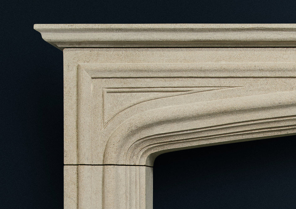 Elizabethan Fireplace. (Sandstone)