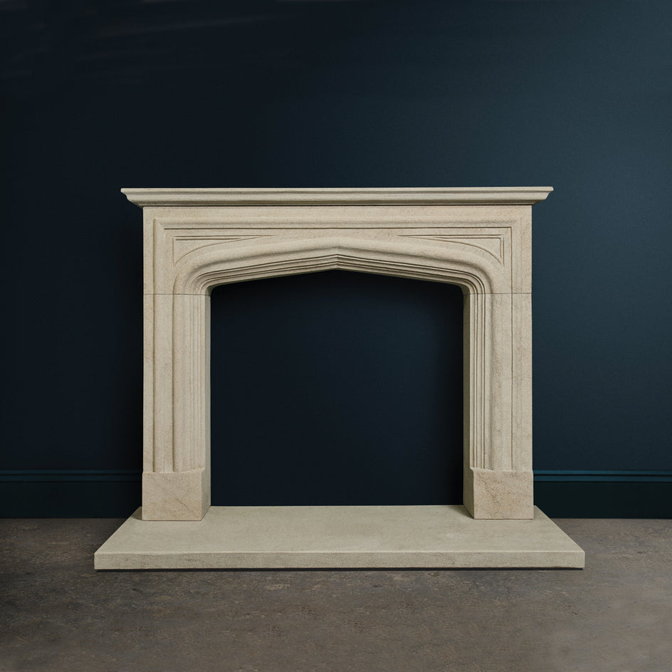 Elizabethan Fireplace. (Sandstone)