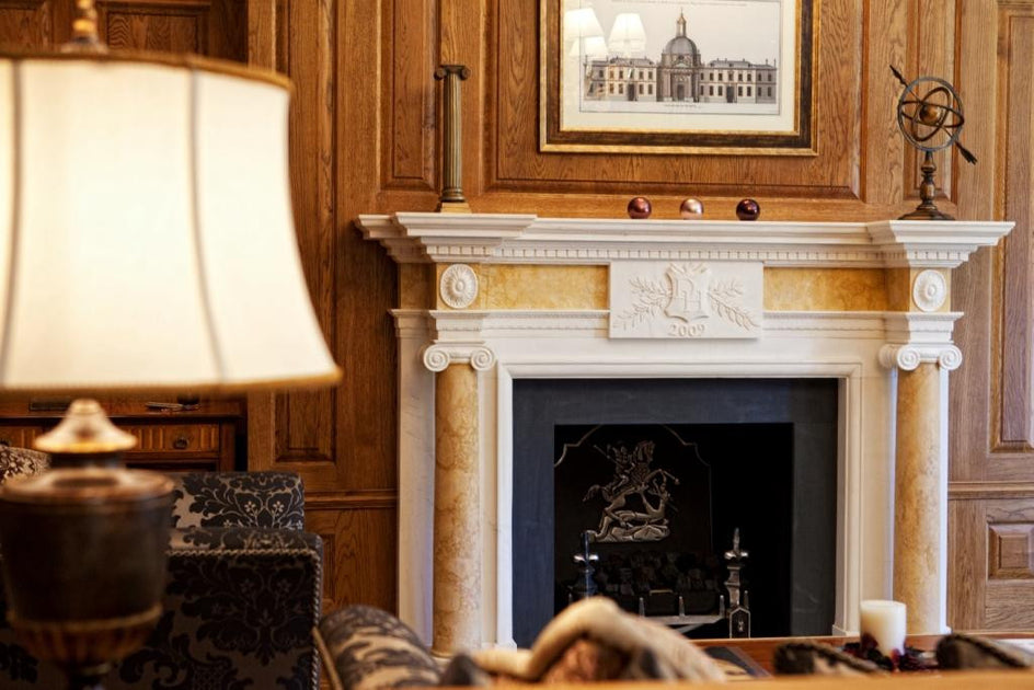 39.  Bespoke Marble Fireplace