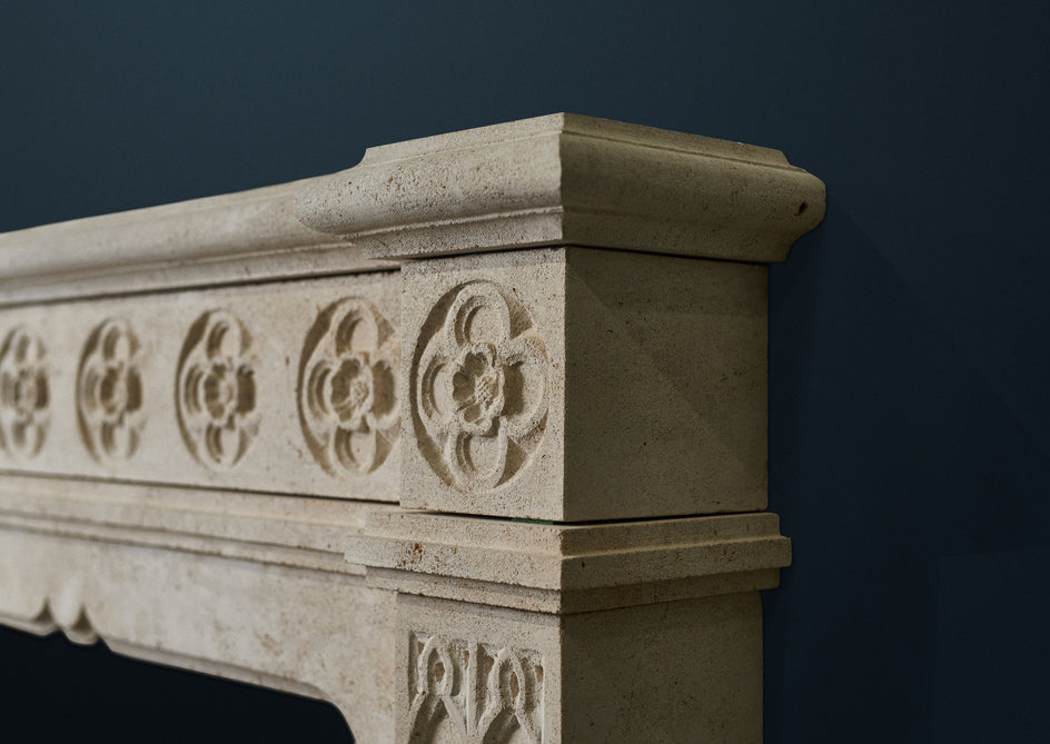 Tudor Rose. (Burgundian Limestone)