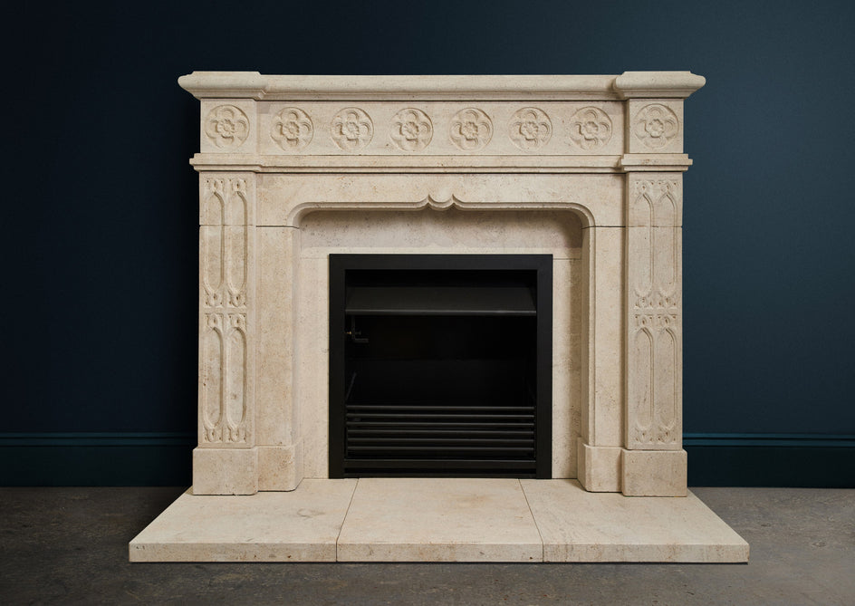 Tudor Rose. (Burgundian Limestone)