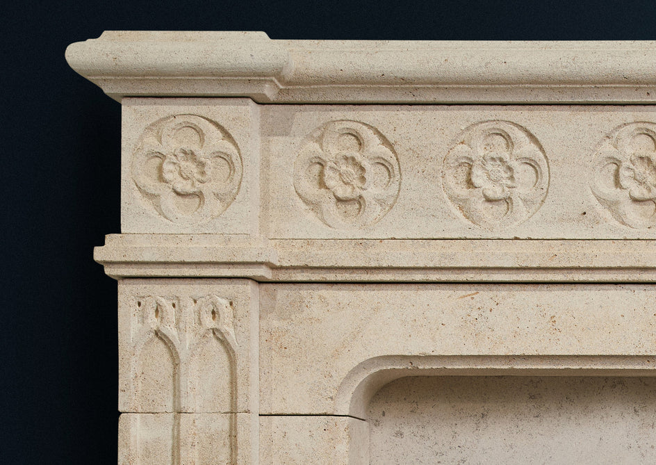 Tudor Rose. (Burgundian Limestone)