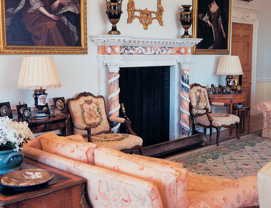 40. Bespoke Grand Palladian Marble Fireplace