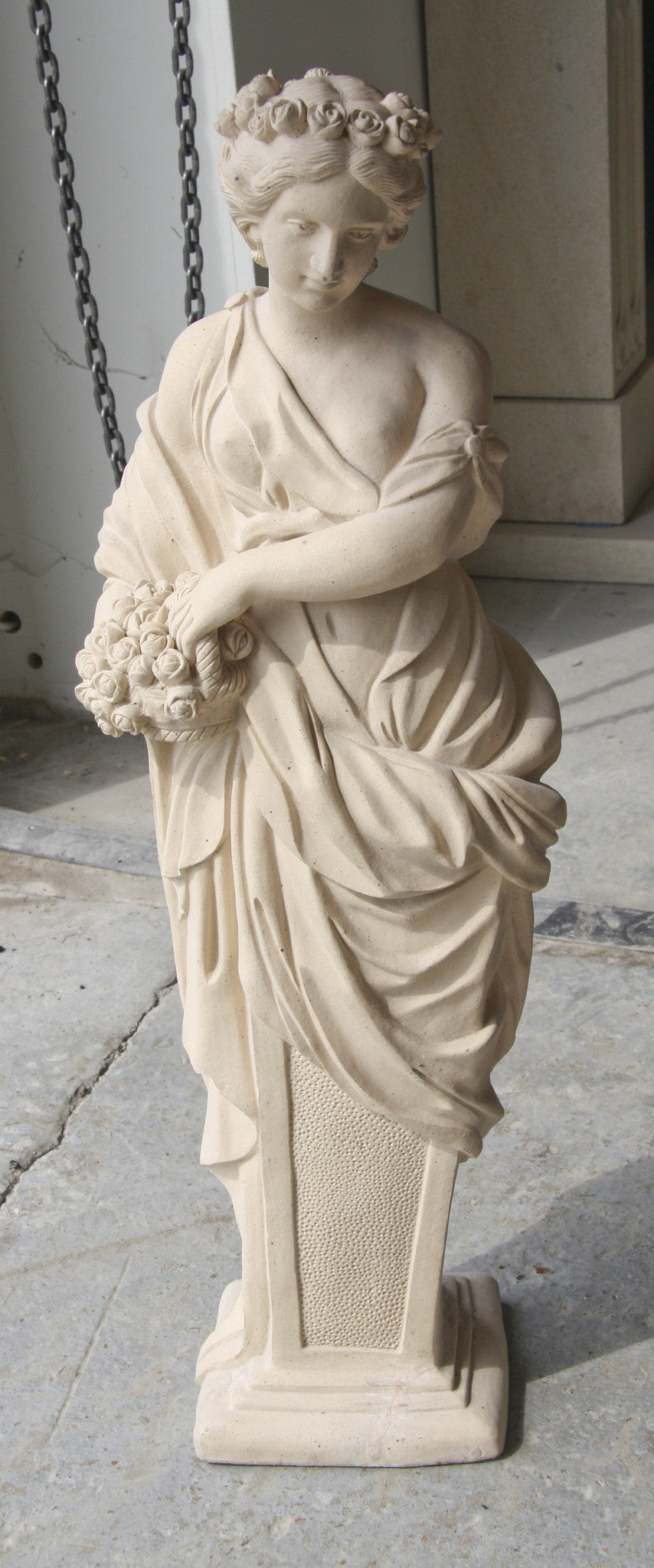 Terracotta garden statue of Summer