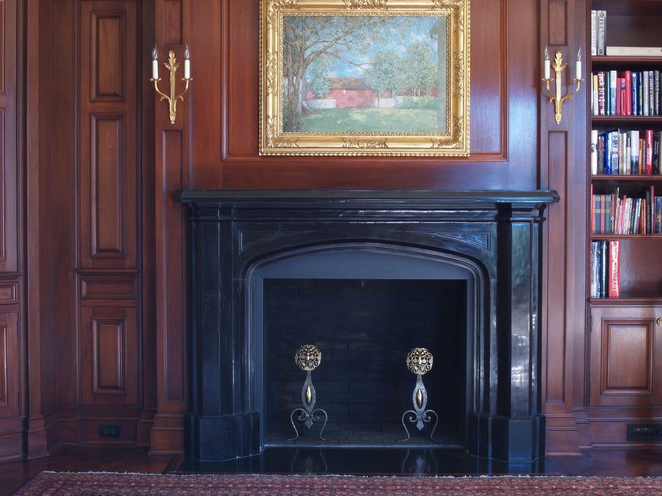 44. Bespoke Black Marble Pugin Fireplace
