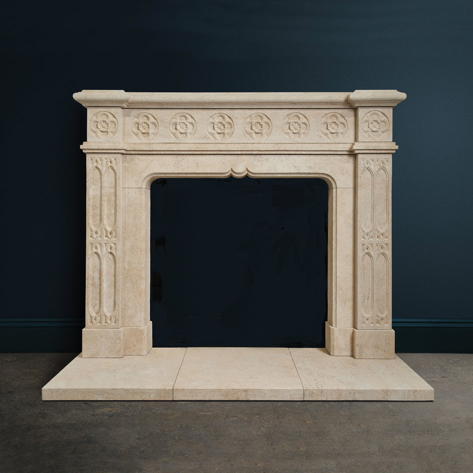 Tudor Rose. (Burgundian Limestone)